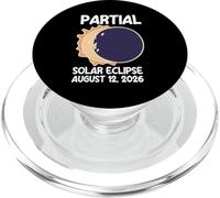 Eclipse Solar Parcial 12 de Agosto de 2026 Diseño PopSockets PopGrip para MagSafe