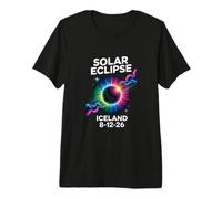 Eclipse Solar Total 12 de Agosto de 2026 Islandia Camiseta Premium