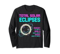 Eclipse Solar Total 2017 2024 2026 Evento Celeste de astronomía Manga Larga