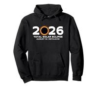 Eclipse Solar Total 2026 Reikiavik Islandia Totalidad Sudadera con Capucha