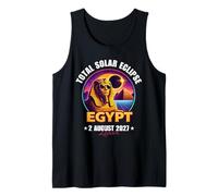 Eclipse Solar Total Agosto 2, 2027 Egipto Esfinge Astronomía Camiseta sin Mangas