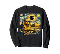 Eclipse Solar Total Agosto 2, 2027 Egipto Esfinge Noche Estrellada Sudadera