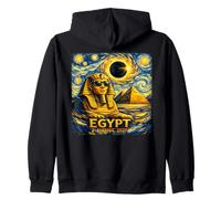 Eclipse Solar Total Agosto 2, 2027 Egipto Esfinge Noche Estrellada Sudadera con Capucha