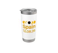 Eclipse solar total en España Camino de la Totalidad - Tops & Stuff Vaso térmico de acero inoxidable de doble pared
