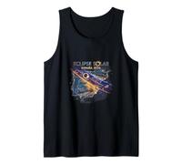 Eclipse Solar Total España 2026 Mapa de la Ruta de la Totalidad Camiseta sin Mangas