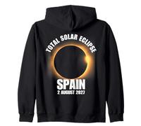 Eclipse Solar Total España Agosto 2, 2027 Ciencia Astronomía Sudadera con Capucha