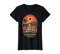 Eclipse Solar Total Palma de Mallorca España 12 Agosto 2026 Camiseta gráfica económica, Mujer, Negro, L