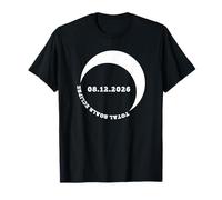 Eclipse Total de Eventos solares 2026 Aventura Celestial Astronomía Camiseta