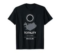 Eclipse Total de Eventos solares 2026 El Camino del Cielo de la totalidad Camiseta