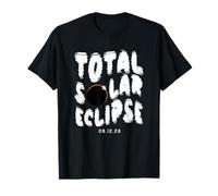 Eclipse Total de Eventos solares 2026 Fenómeno cósmico Raro Luna Camiseta