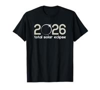 Eclipse Total de Eventos solares 2026 Inspirado en astronomía Celestial Camiseta