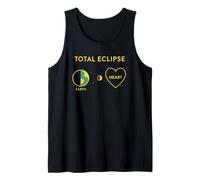 Eclipse Total del corazón Divertido Astronomía Space Lover Camiseta sin Mangas