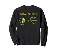 Eclipse Total del corazón Divertido Astronomía Space Lover Sudadera