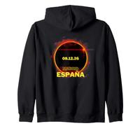 Eclipse Total España 2026 Eclipse Solar Madrid 12 de Agosto Sudadera con Capucha