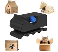 EclipseGuard Cortador de cartón para rascador de gatos, cortador de tabla de rascar para gatos, con forma de gatito impreso en 3D, manual, herramienta de corte de cartón con cuchilla, accesorio para