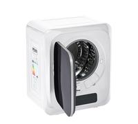 ECLIVON Secadora de Evacuación 4 kg con Pantalla LED, 6 Programas, Carga Frontal Secadora de Ropa 850 W, Montable en la Pared Secadora de Ropa con Tambor Inox, para Piso, Casa, 57,5x48x40 cm (Blanco)