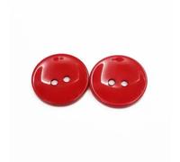 EcLusE 100 Uds.Botón de Resina, Accesorios para Botones de Costura, botón de Camisa de Resina para Bricolaje, Rojo, 12mm