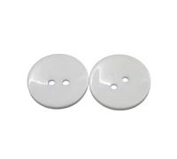 EcLusE 100 Uds.Botón de Resina, Accesorios para Botones de Costura, botón de Camisa de Resina para Bricolaje, Blanco, 20mm