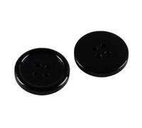 EcLusE 100 Uds.Botón de Resina para Coser Botones a Granel, Accesorios de Bricolaje para álbumes de Recortes, Negro, 12mm
