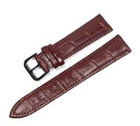 EcLusE Correas de reloj de cuero genuino Correa de reloj con hebilla de acero Correa de muñeca Correa de reloj Accesorios para relojes,18mm