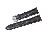 EcLusE Correas de reloj de cuero genuino, correas con patrón de cocodrilo de bambú, accesorios para relojes, correa de reloj de pulsera,24mm