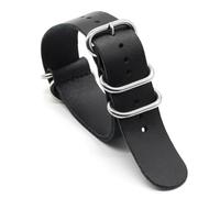 EcLusE Correas de reloj de cuero genuino vintage, correa de reloj de vaca hecha a mano marrón, repuesto para hombres y mujeres, accesorios para relojes,Negro,22mm
