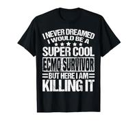 Ecmo Survivor Apparel - Divertido diseño único de supervivientes Camiseta gráfica económica