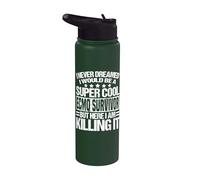 Ecmo Survivor Apparel - Divertido diseño único de supervivientes Stainless Steel Insulated Water Bottle