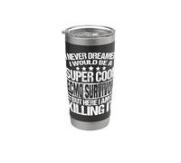 Ecmo Survivor Apparel - Divertido diseño único de supervivientes Vaso térmico de acero inoxidable de doble pared