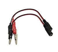 ECMQS 2 clips de cocodrilo para DC5521 Power Cord Charging Solution for Any Device Compatibility Solar Applications Power Outlet Link