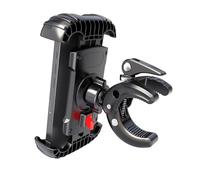 ECMQS ABS 360 soporte de teléfono giratorio para bicicleta | Soporte para teléfono de aventura con antivibraciones y anticaídas, giratorio 360°, perfecto para terrenos accidentados