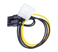 ECMQS Adaptador gráfico de computadora de escritorio para actualizaciones | Conector de accionamiento a entrada GPU de 8 pines, aislamiento de PVC, terminales de metal, cable único
