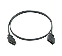 ECMQS ARGB - Cable alargador (5 V, conector plano de 3 pines, 0,3 m), color | Diseño de la cubierta de PVC de cobre estañado