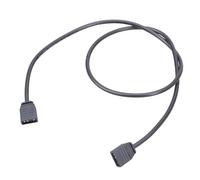 ECMQS ARGB - Cable alargador hembra a hembra de 5 V y 3 pines, 30/60 cm | Para sincronización de iluminación de placa base y ventilador, durabilidad para ventilador de escritorio e iluminación de