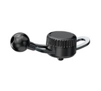ECMQS Base para soporte de teléfono de navegación con rótula de 17 mm | Conector telefónico negro compacto de aleación de aluminio ABS