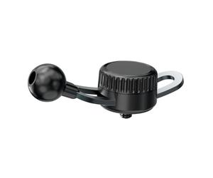 ECMQS Base para soporte de teléfono de navegación con rótula de 17 mm | Conector telefónico negro compacto de aleación de aluminio ABS