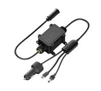 ECMQS Cable de carga 3 en 1 para dispositivos de viaje | Inline - Módulo convertidor de 12/24 V a 30 V, 3 A, entrada hembra