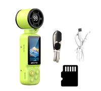 ECMQS Cámara de mano 1080P, verde con tarjeta de memoria 64G