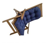 ECMQS Cojín plegable de respaldo alto para patio, color azul marino | Cojín plegable para terraza con respaldo alto de hidrógeno, ideal para relajarse al aire libre y