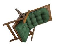ECMQS Cojín plegable de respaldo alto para patio, color verde oscuro | Cojín plegable para terraza con respaldo alto de hidrógeno, ideal para relajarse al aire libre y