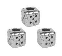 ECMQS Colgantes únicos de latón para collar | Dices - Dagas de latón con cuentas de paracord para exteriores, pulseras tejidas, llaveros, colgantes, linternas