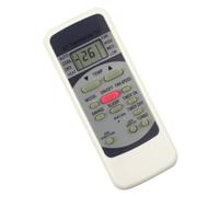 ECMQS Control remoto LCD para control diario en interiores | Guía de botones en inglés, cambios de temperatura del ventilador oscilante, carcasa compacta, dispositivo alimentado por