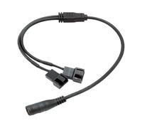 ECMQS DC5521 - Cable alargador para ventilador de 4 pines (37 cm, tipo 1) | Diseño de 37 cm de largo con cables de cobre estañado para carcasas de ordenador y múltiples configuraciones de ventilador