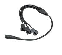 ECMQS DC5521 - Cable alargador para ventilador de 4 pines (37 cm, tipo 2) | Diseño de 37 cm de largo con cables de cobre estañado para carcasas de ordenador y múltiples configuraciones de ventilador