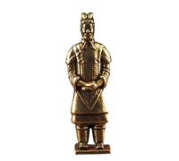 ECMQS Decoración de escritorio, figura china soldado terracota, B