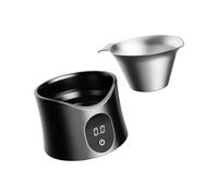 ECMQS Espresso - Escala dosificadora con taza, color negro | Pantalla digital, precisión 0.1G, construcción recargable para control de disparo en la encimera