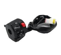 ECMQS Interruptores de repuesto para motocicleta, izquierdo de 22 mm, luz | Interruptores del controlador del manillar, fácil instalación, pieza de repuesto, accesorios de motocicleta