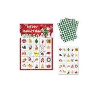 ECMQS Juego de 37 piezas de la colección de tarjetas de bingo para fiestas | Materiales de papel con diseños festivos para fiestas familiares, entretenimiento, vacaciones, fiestas, juegos