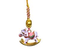 ECMQS Llavero con caballo balancín para teléfono móvil, ligero | Construcciones metálicas ligeras, construcción robusta, accesorios multifuncionales para teléfonos móviles, bolsos, mochilas