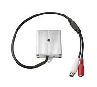 ECMQS Micrófono HiFi Auditory Pickup, carcasa metálica, cable alargador silencioso para un rendimiento fiable, modelo 801A grabadora de audición